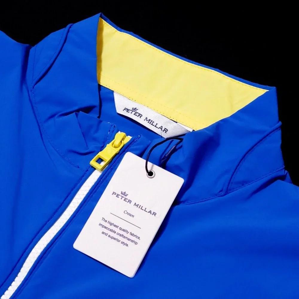 NEW Peter Millar Crown Large Colorblock Lightweight Windbreaker Stretch Vest